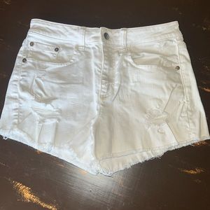 Women’s White BP Jean Shorts